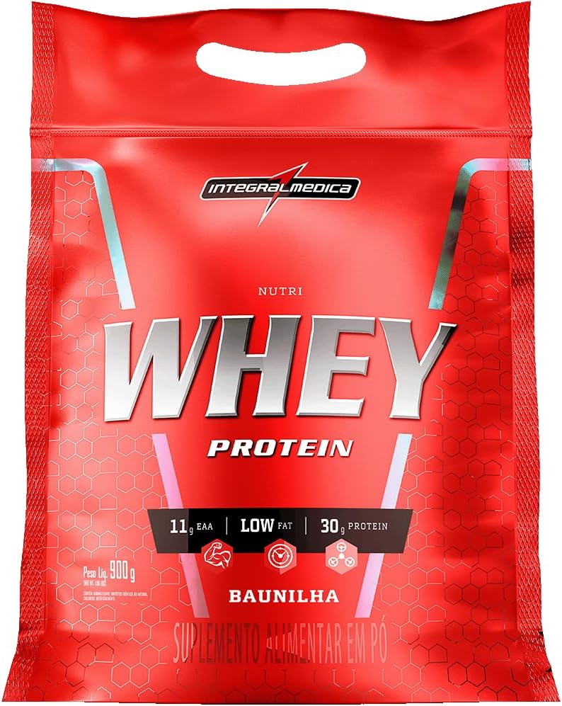 Nutri Whey Protein Pouch Baunilha Integralmedica 900g