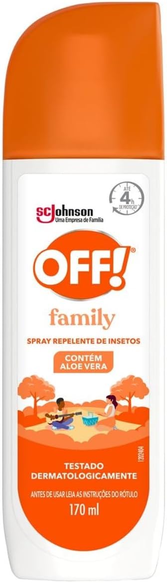 OFF! Family Repelente de Insetos Proteção Contra Mosquito por até 4h Spray 170ml