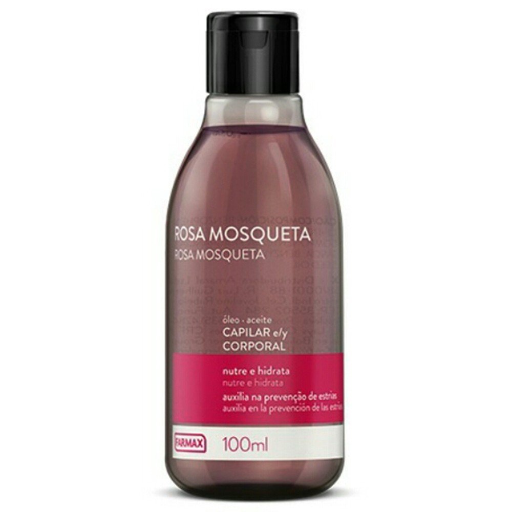 Óleo Corporal e Capilar Farmax Rosa Mosqueta 100ml