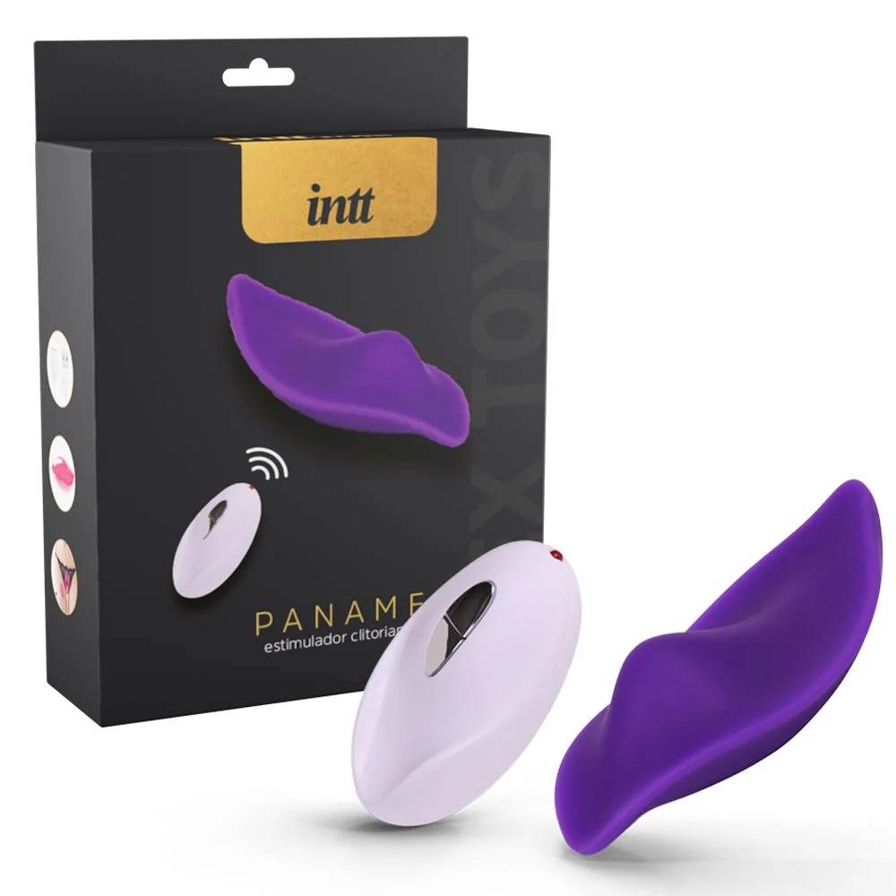 Paname Intt Roxo Calcinha Vibratória com Controle Romoto Sem Fio