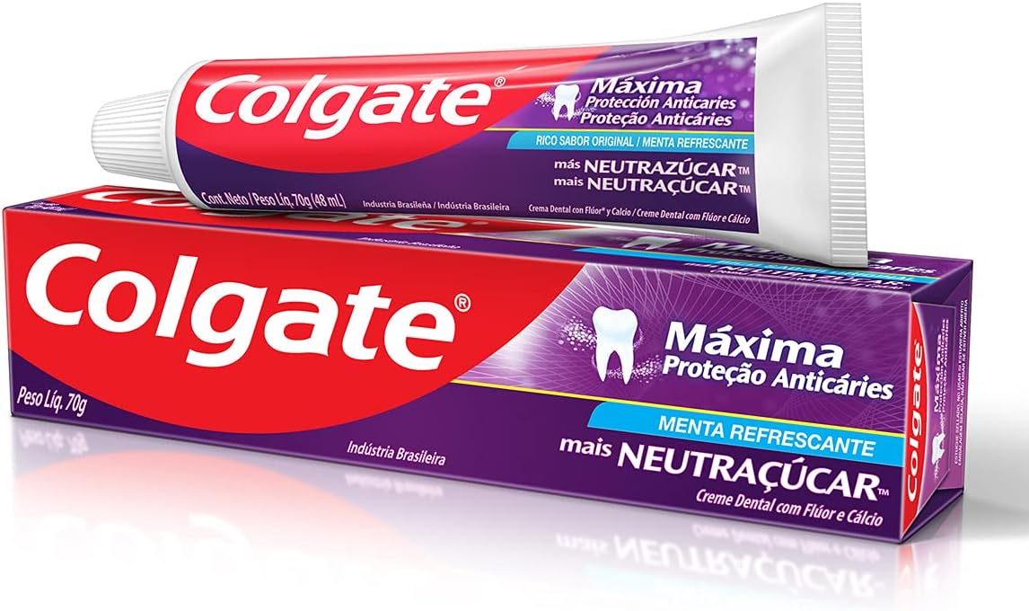 Pasta de Dente Colgate Máxima Proteção Anticáries Mais Neutraçucar 70g