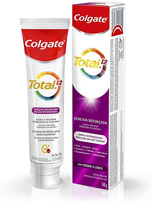 Pasta de Dente Colgate Total 12 Gengiva Reforçada com Flúor 140g