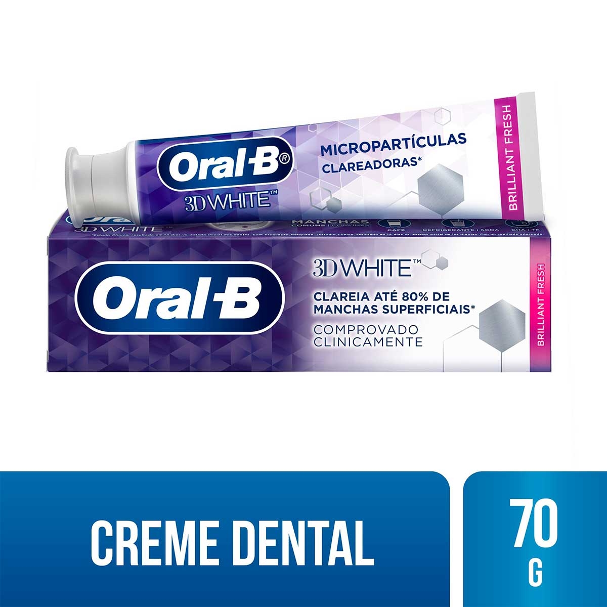 Pasta de Dente Oral-B 3D White Brilliant Fresh 70g