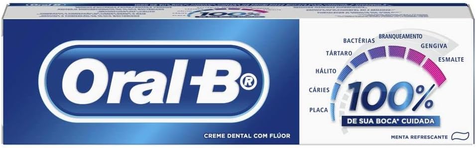 Pasta de Dente Oral-B com Flúor Menta Refrescante 70g