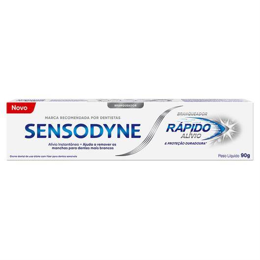 Pasta de Dente Sensodyne Rápido Alívio Branqueador Dentes Sensíveis 90g