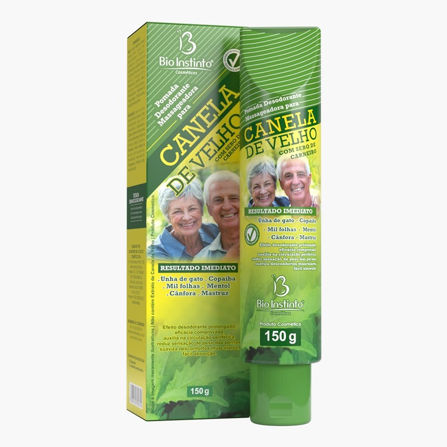 Pomada Massageadora para Canela de Velho com Sebo de Carneiro Bio Instinto 150g