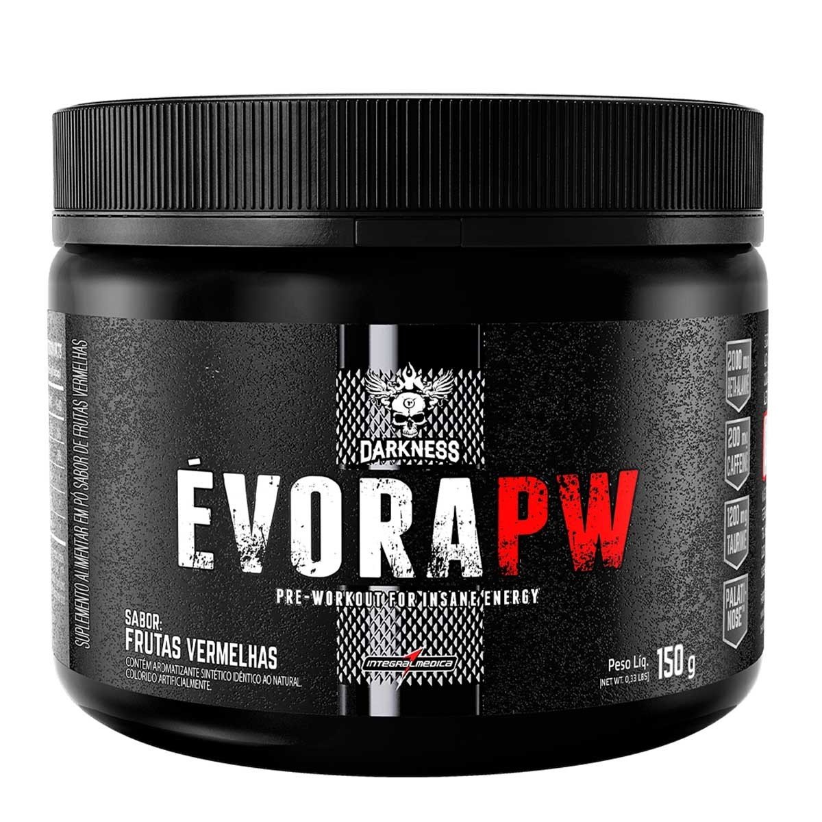 Pré-Treino Evora Pw Abor Frutas Vermelhas Darkness 150g