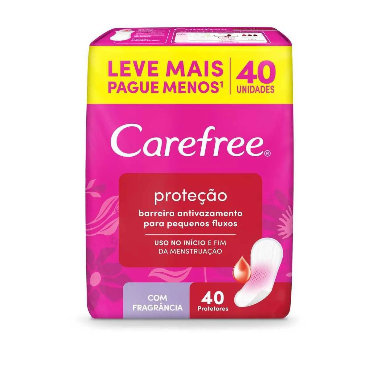 Protetor Diário Carefree Proteção Com Perfume 40 unidades