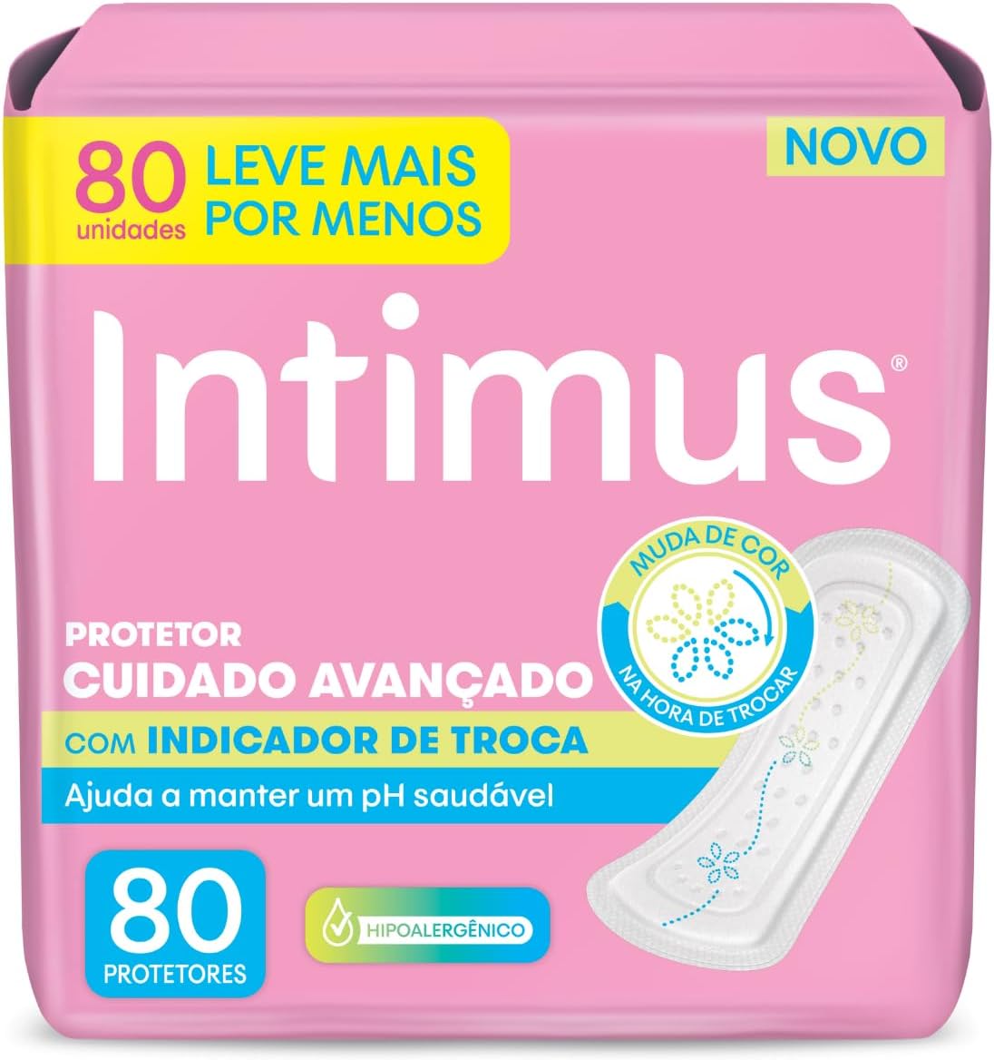 Protetor Diário Intimus com Indicador de Troca 80 unidades