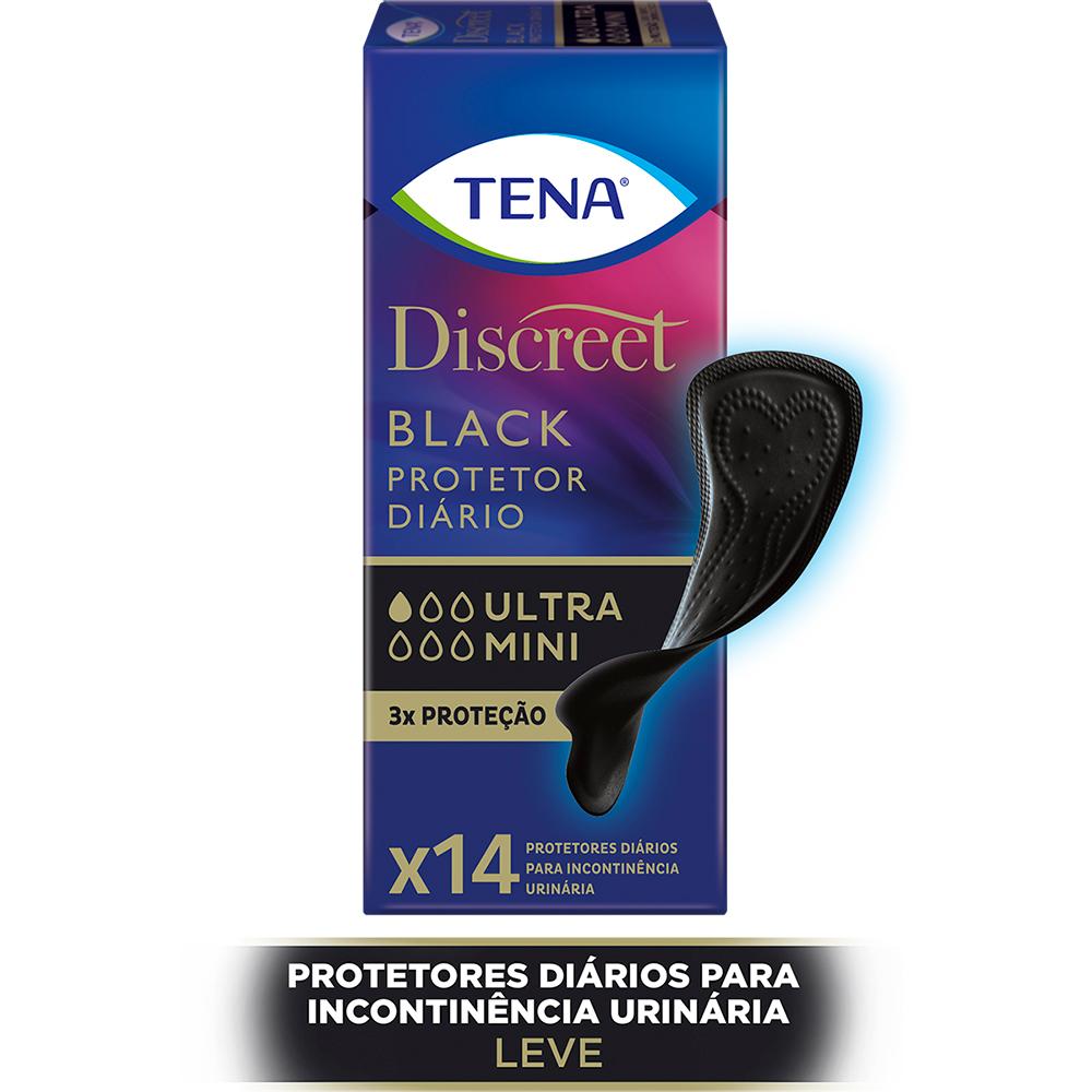 Protetor Diário Tena Discreet Black 14 unidades