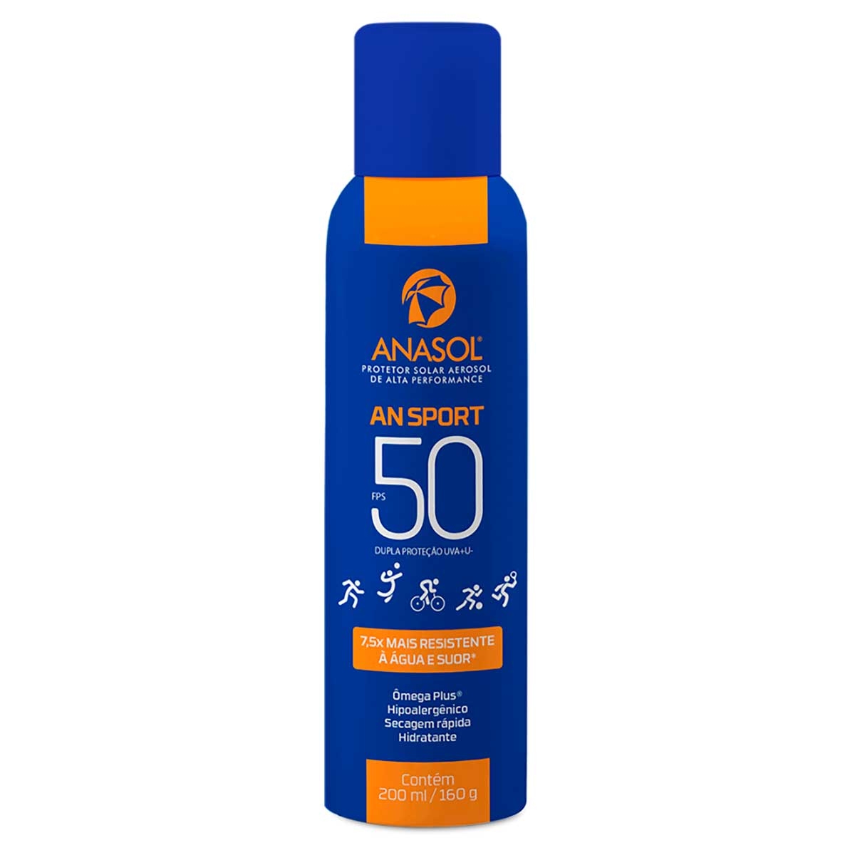 Protetor Solar Corporal Aerossol Anasol AN Sport FPS50 160g