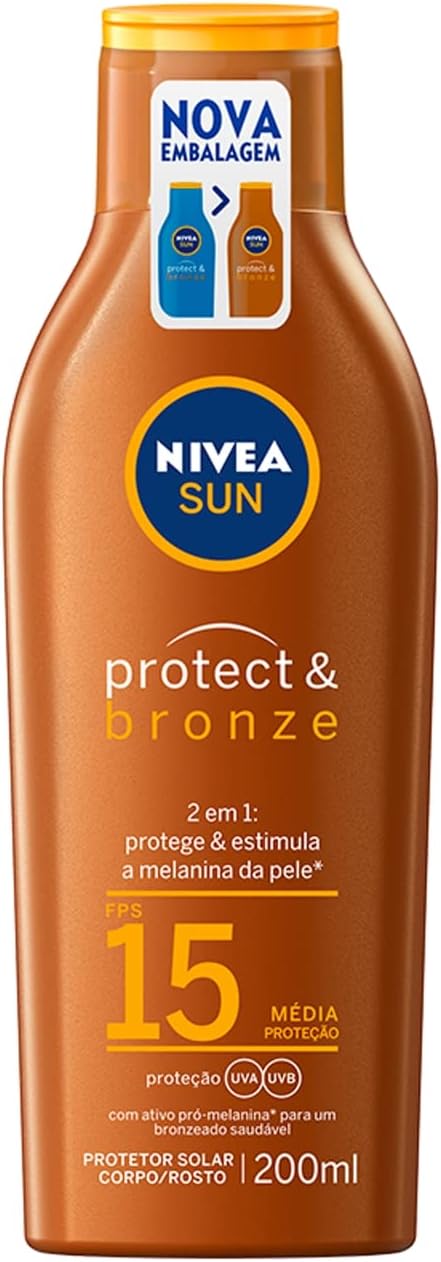 Protetor Solar Corporal Nivea Sun Protect & Bronze FPS15 200ml