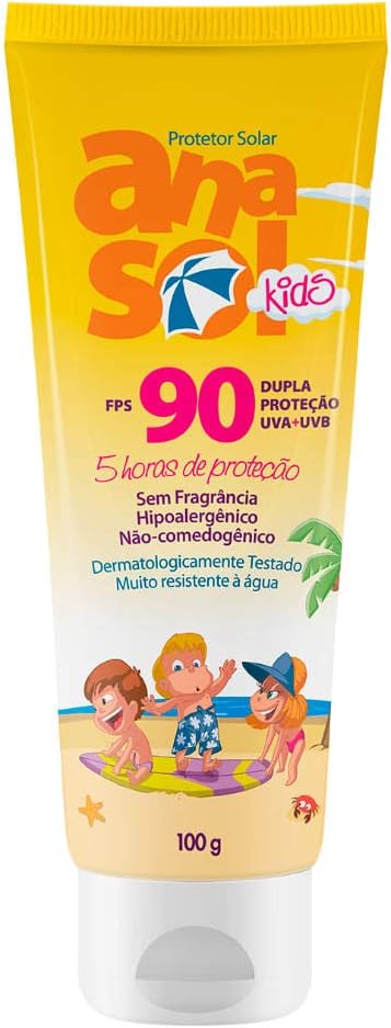 Protetor Solar Infantil Anasol Kids FPS90 100g