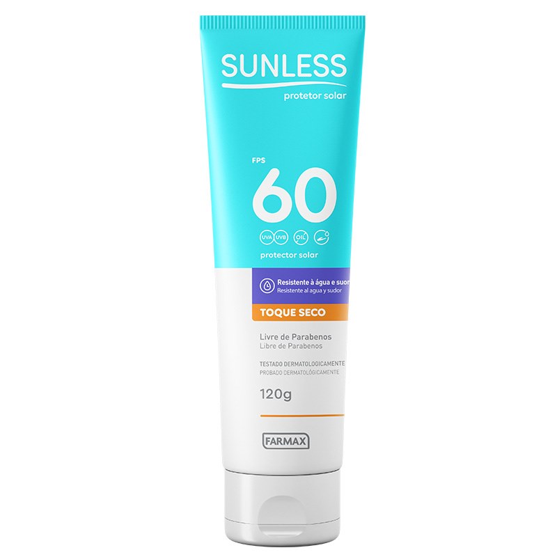 Protetor Solar Sunless Toque Seco FPS60 120g