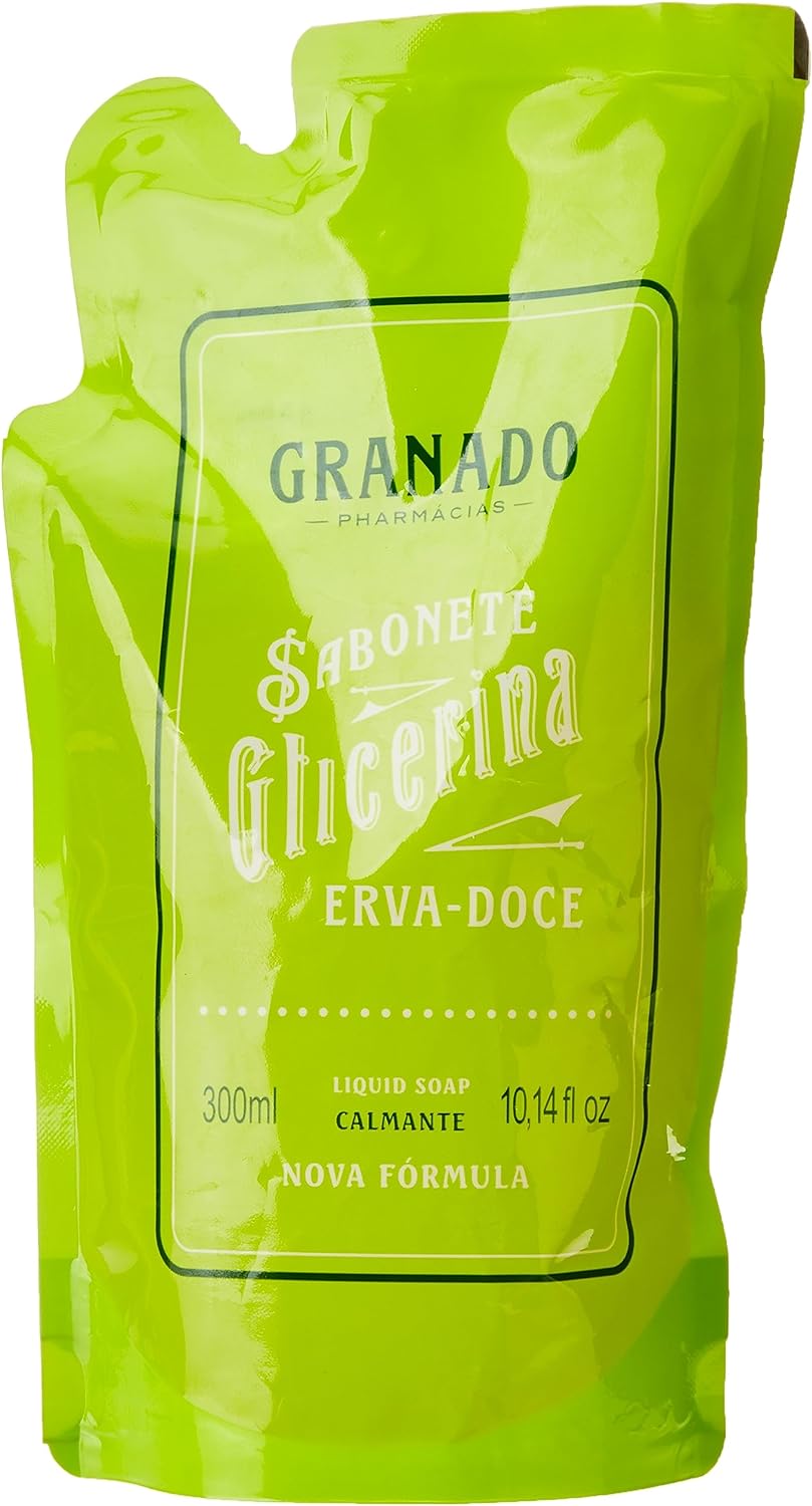 Refil Sabonete Líquido Glicerina Granado Erva Doce 300ml