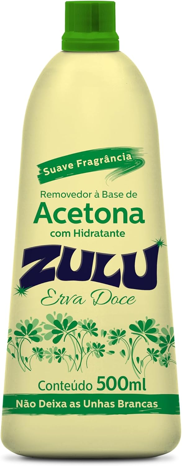 Removedor à Base de Acetona Zulu Erva Doce 500ml