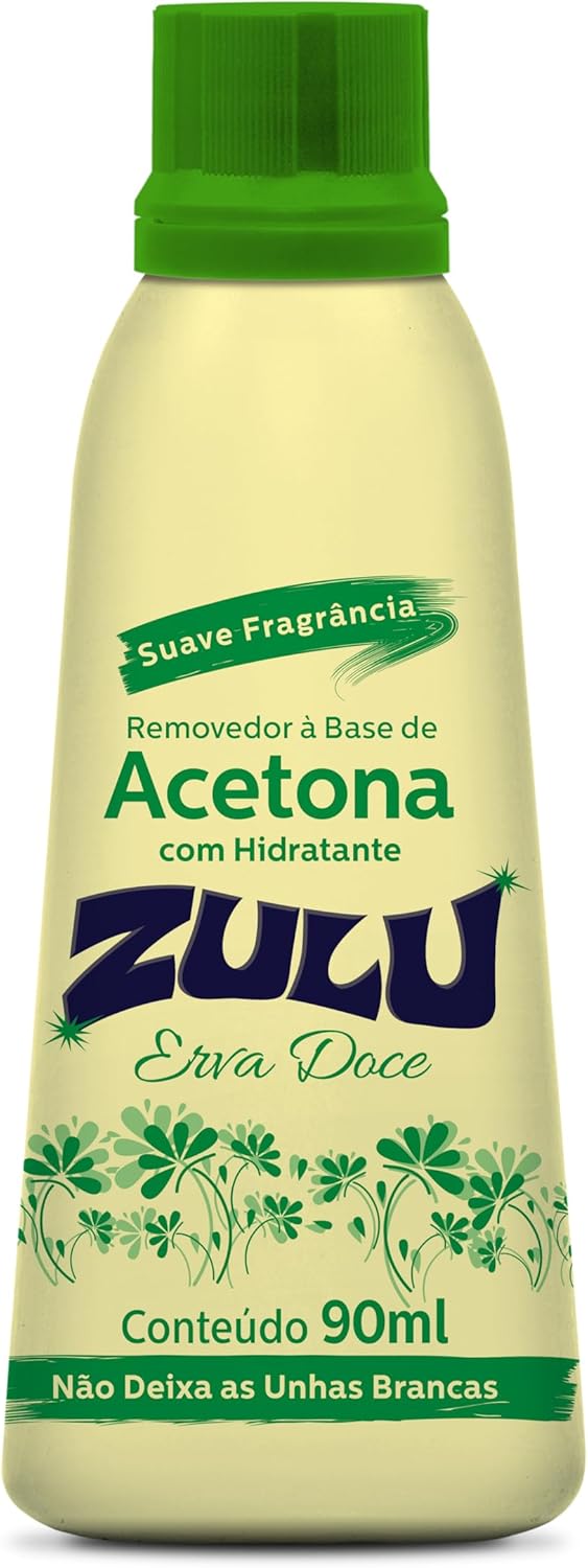 Removedor à Base de Acetona Zulu Erva Doce 90ml