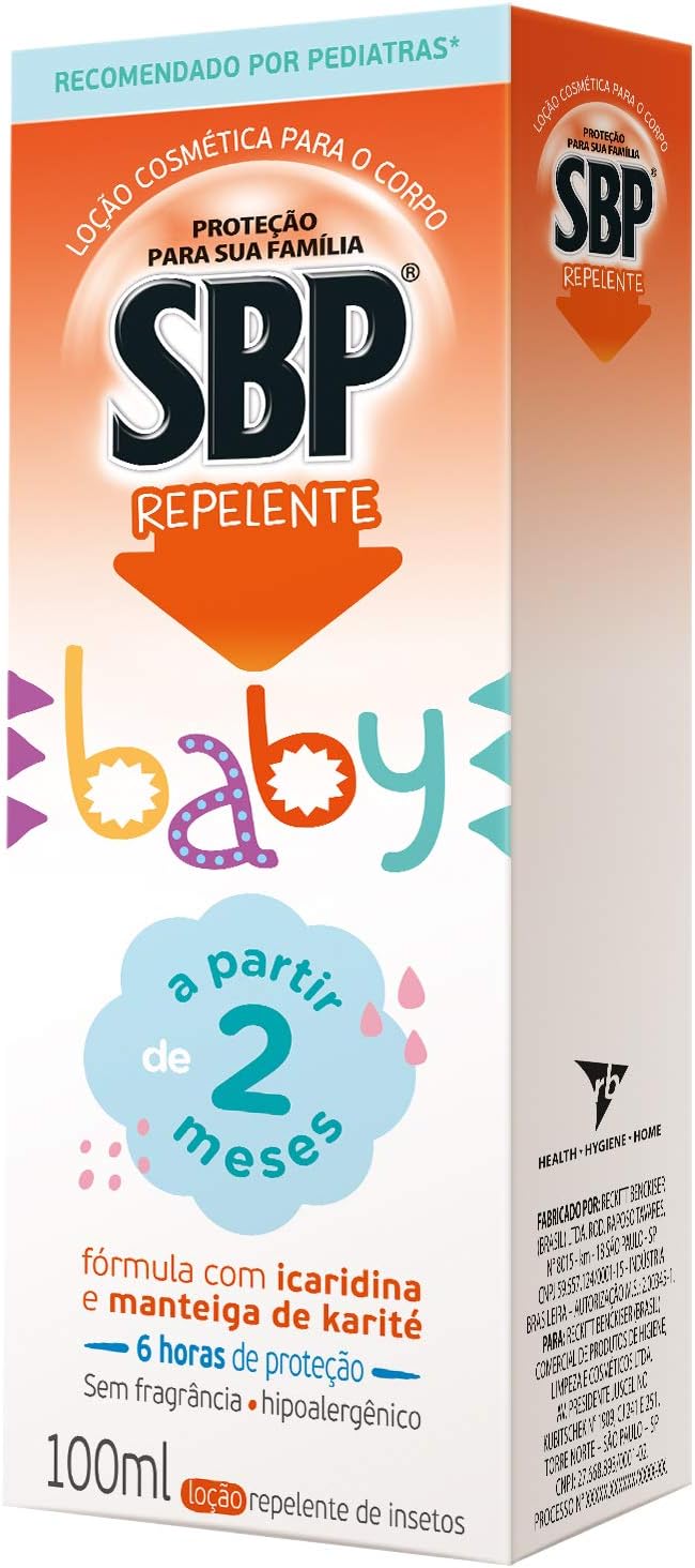 Repelente Infantil SBP Baby Sem Fragrância Loção Corporal 100ml