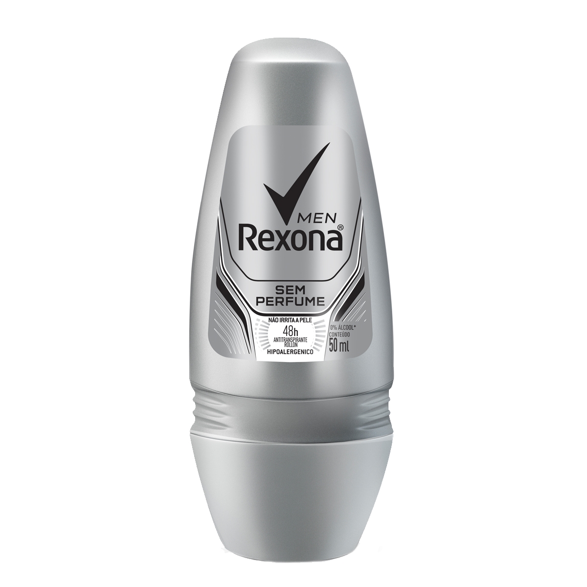 Rexona Men Sem Perfume Desodorante Roll-On Masculino 50ml