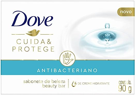 Sabonete em Barra Antibacteriano Dove Cuida & Protege 90g