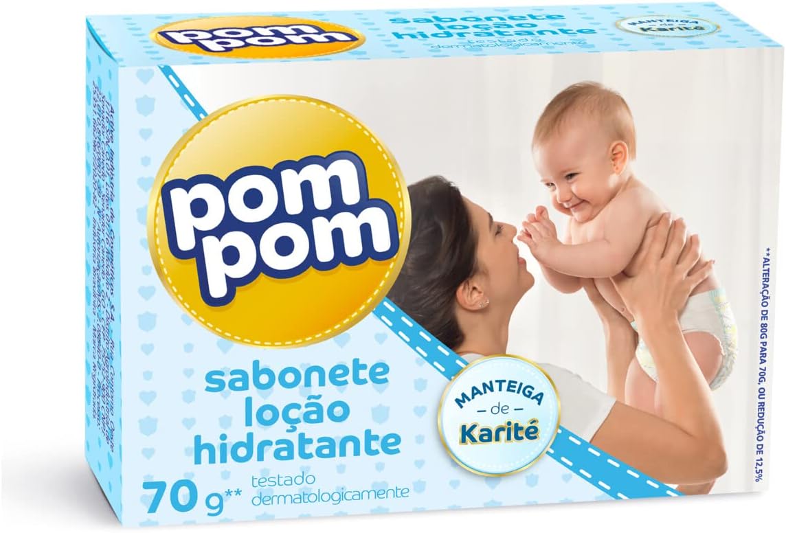 Sabonete em Barra Pom Pom Loção Hidratante 70g