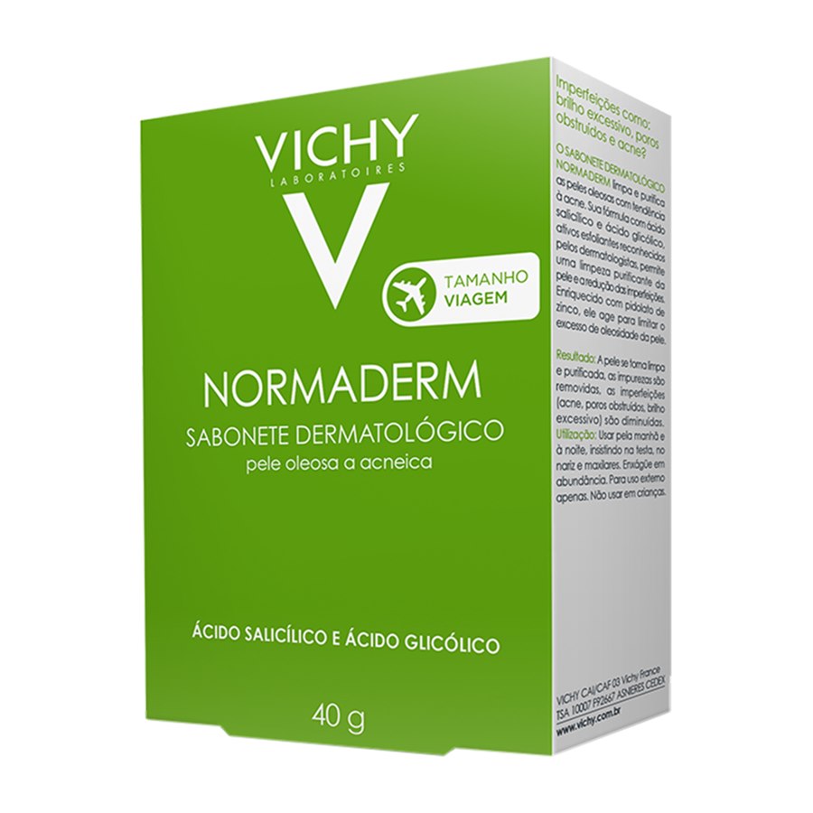 Sabonete em Barra Vichy Normaderm 40g