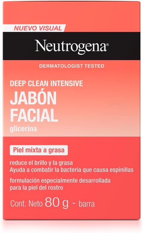 Sabonete Facial em Barra Neutrogena Deep Clean Limpeza Profunda 80g