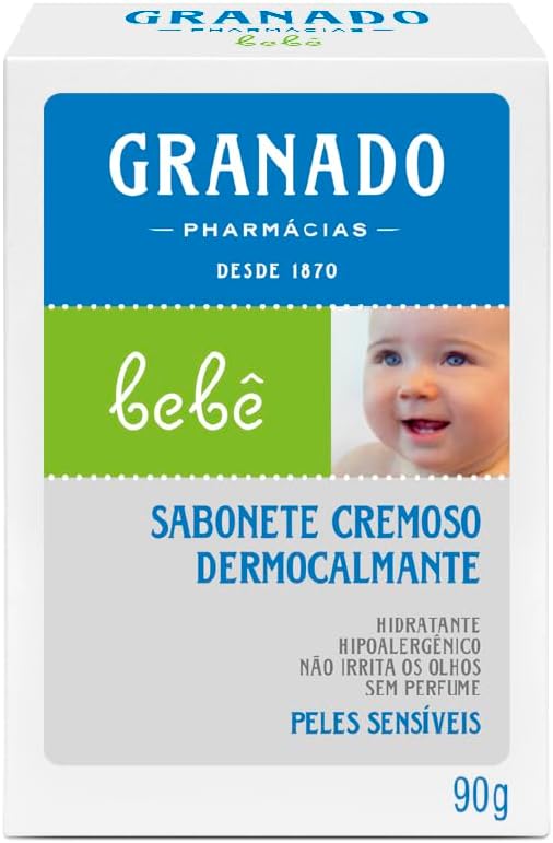 Sabonete Granado Bebê Dermocalmante Cremoso em barra 90g