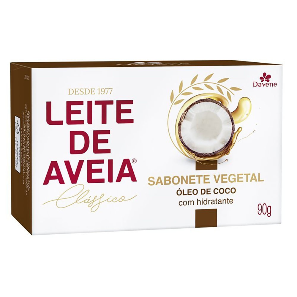 Sabonete Leite de Aveia Óleo de Coco Davene 90g