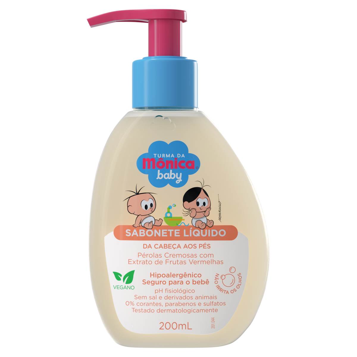 Sabonete Líquido Frutas Vermelhas Turma da Monica Baby 200ml