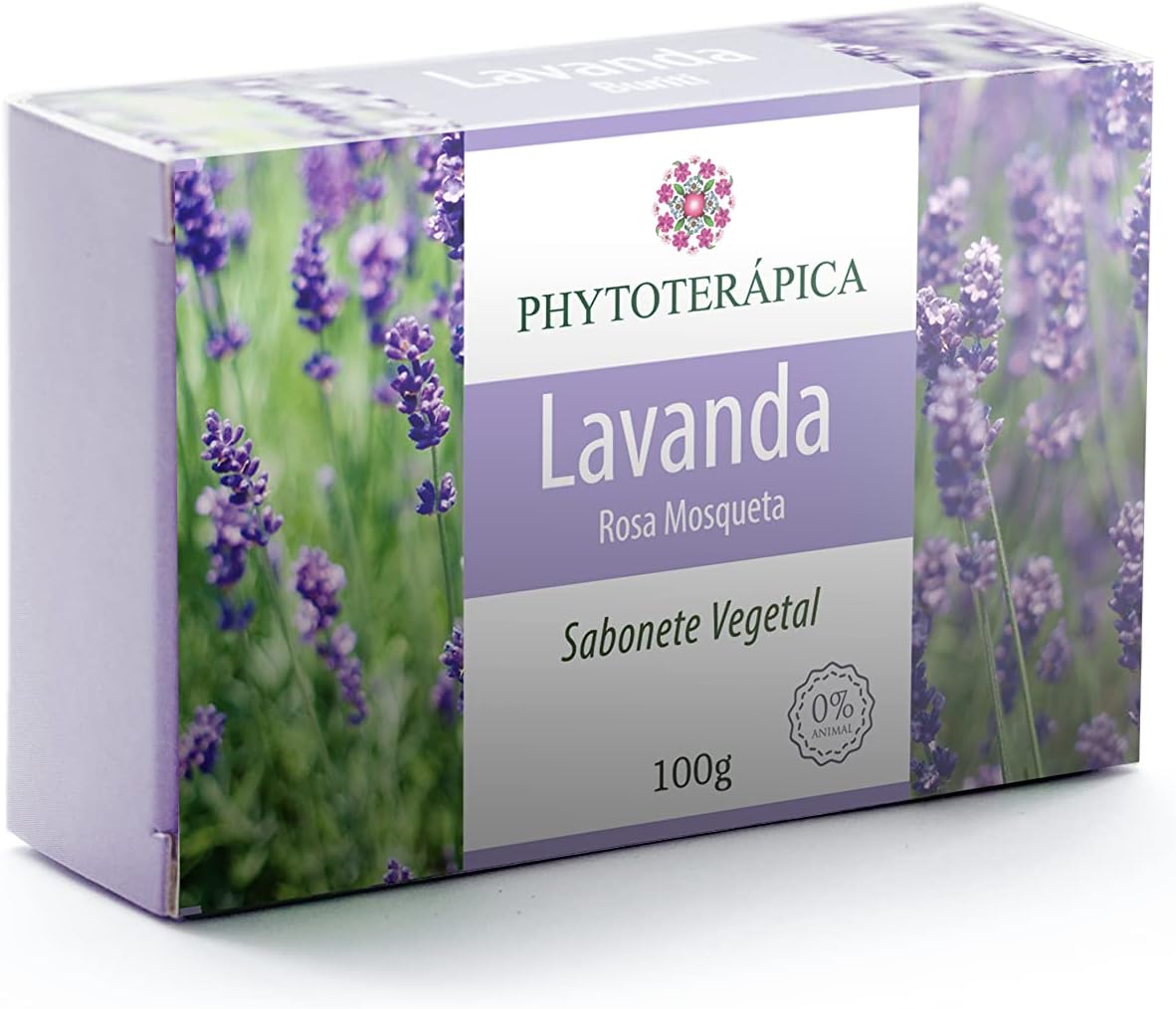 Sabonete Vegetal Phytoterapica Lavanda e Rosa Mosqueta 100g