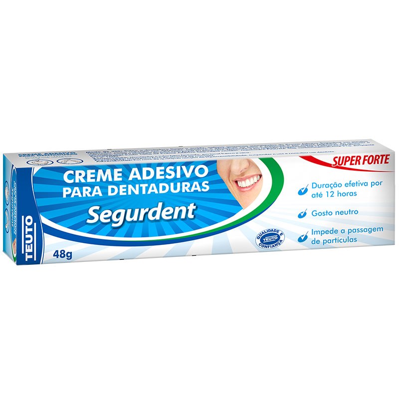 Segurdent Super Forte Creme Adesivo para Dentaduras 40g