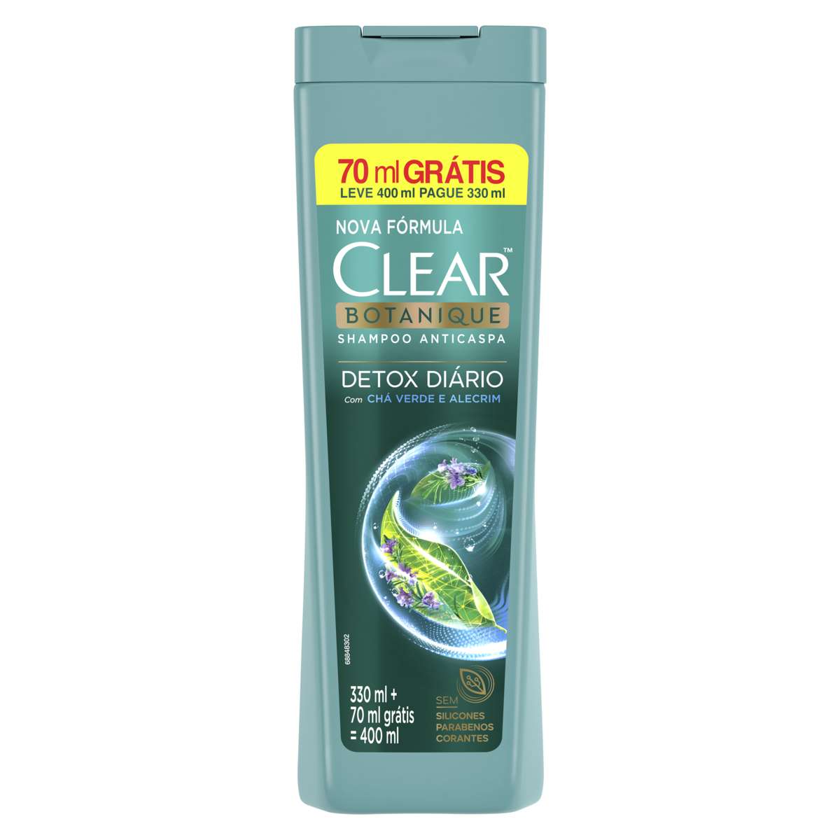 Shampoo Anticaspa Clear Detox Diário 400ml