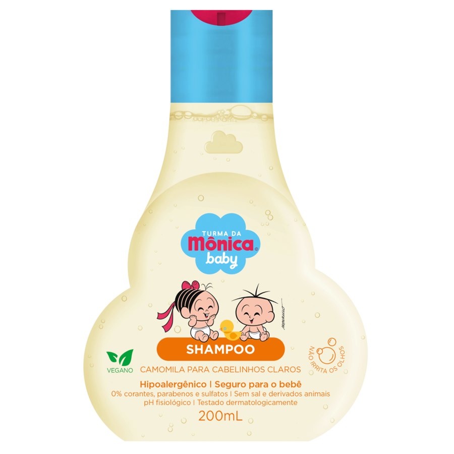 Shampoo Bebê Cabelinhos Claros Turma da Mônica Baby 200ml