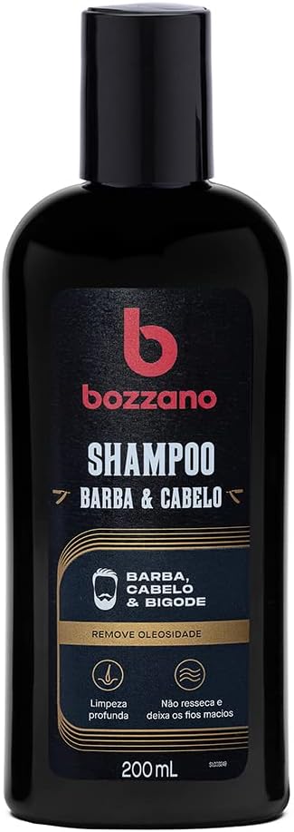 Shampoo Bozzano Barba, Cabelo & Bigode 200ml