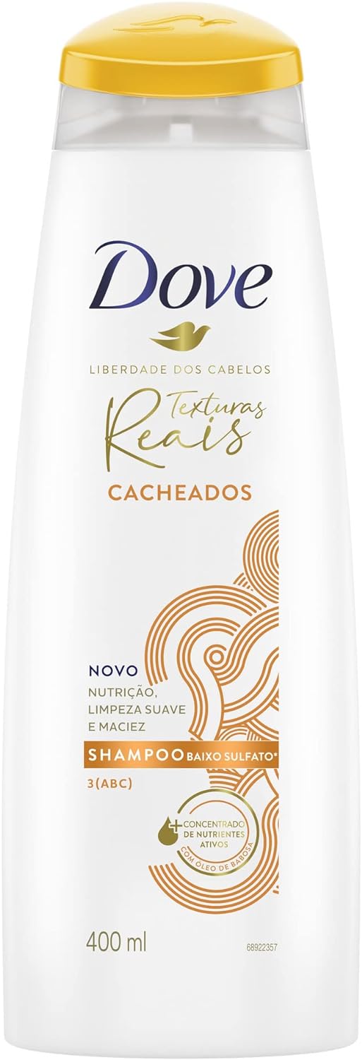 Shampoo Dove Texturas Reais Cacheados 400ml