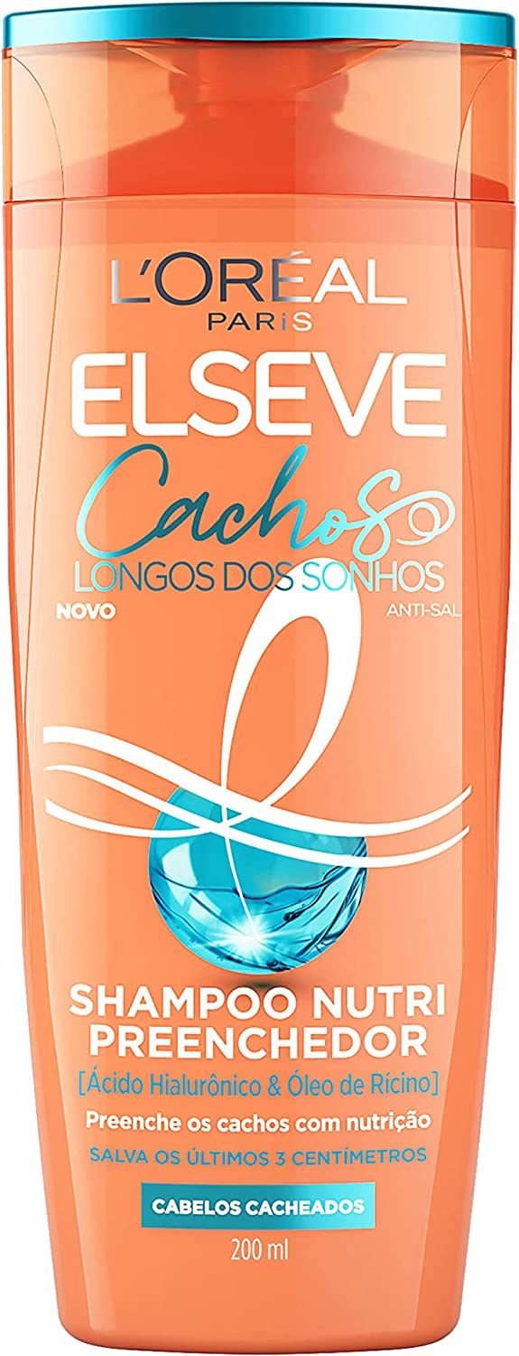 Shampoo Nutri Preenchedor L'Oréal Paris Elseve Cachos Longos dos Sonhos 200ml
