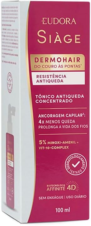 Siàge DermoHair Resistência Tônico Antiqueda Concentrado Antiqueda 100ml
