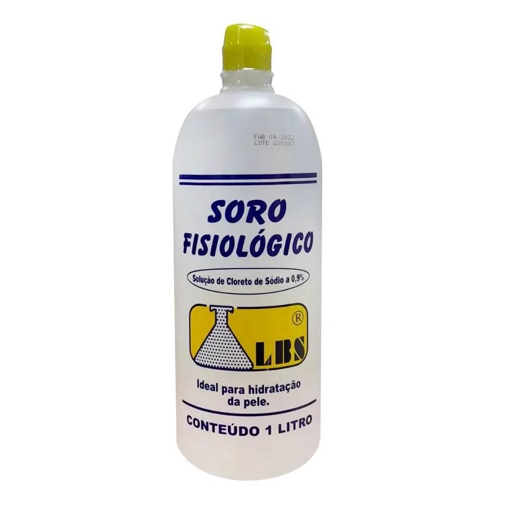 Soro Fisiológico LBS 0,9% Cloreto de Sódio 1000ml