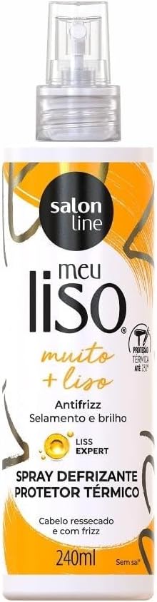 Spray Defrizante Protetor Térmico Meu Liso Muito + Liso Salon Line 240 ml