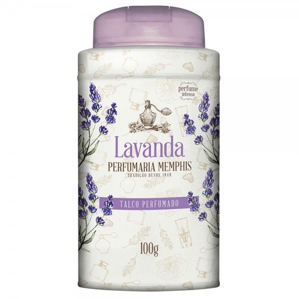 Talco Perfumado Memphis Lavanda 100g