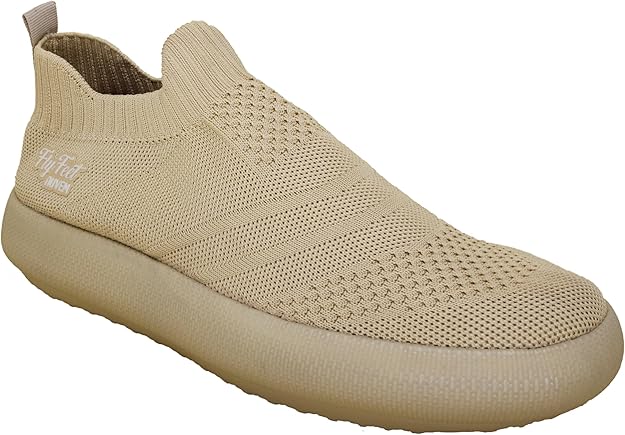 Tênis Ortopédico Flyfeet Nuvem Knit Bege 36/37 AC357