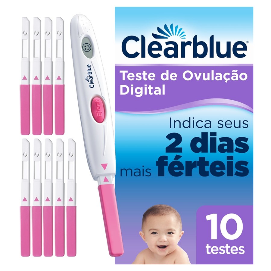 Teste de Ovulação Digital Clearblue 10 unidades