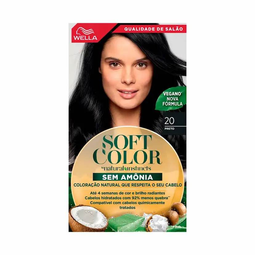 Tinta de Cabelo Semi-Permanente Soft Color 20 Preto