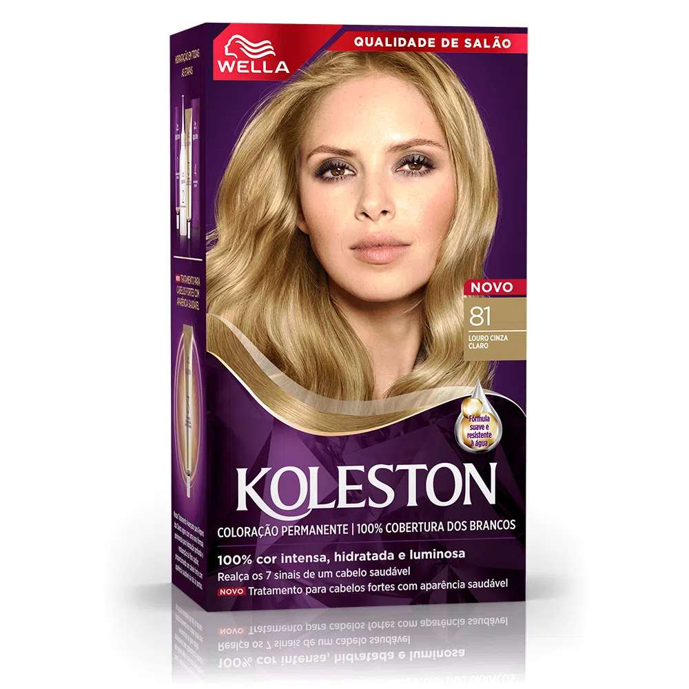 Tintura Koleston 81 Louro Cinza Claro 1 unidade