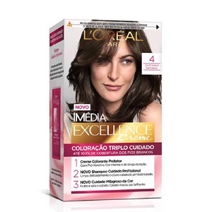 Tintura L'Oréal Imédia Excellence Creme 4 Castanho Natural