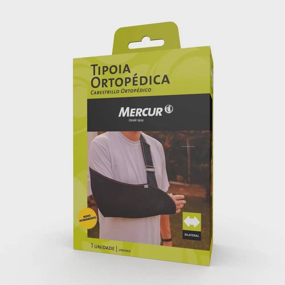 Tipóia Ortopédica Mercur Preta Tamanho Grande