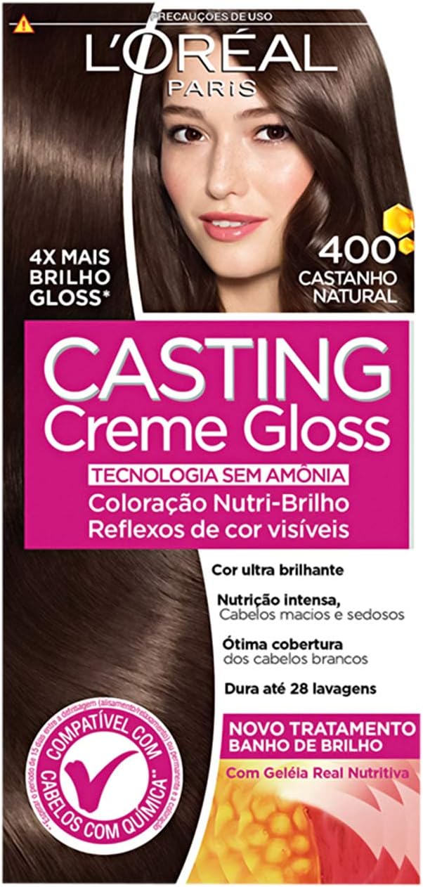 Tonalizante Casting Creme Gloss 400 Castanho Natural 246g
