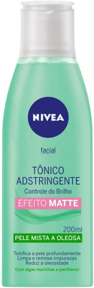 Tônico Adstringente Facial Nivea Controle do Brilho Efeito Matte 200ml