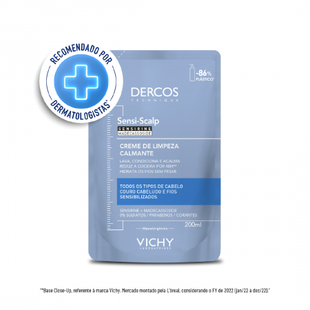 Vichy Dercos Sensi-Scalp Refil Creme de Limpeza Calmante 200ml